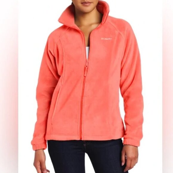 NWT Columbia Benton Spring Full Zip coral, Sm. - Picture 1 of 6